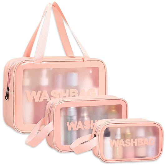 Transparent Makeup Bag Women Wash Bag Travel Organizer, Cosmetic Organizer Bag